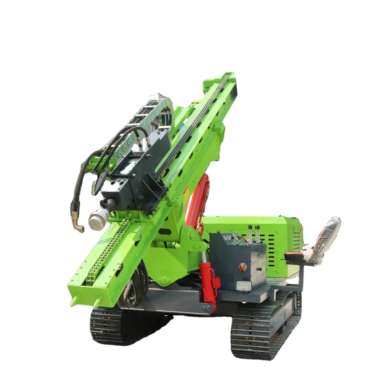 Customized China Tracked Hydraulic Piles Driver Hammer Pole Solar Pile Driver Ramming Rig Machine