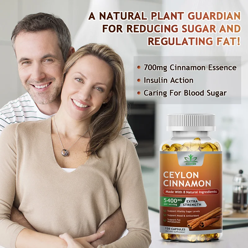 Organic Ceylon Cinnamon Capsules - Joints, Antioxidants, Glucose Metabolism- Real Sri Lankan Cinnamon