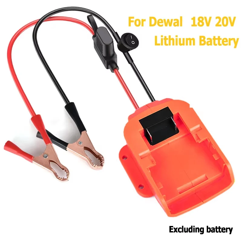 Car Jump Starter for Dewaltt 18V 20V Lithium Battery Adapter Car Booster Starting Device Jump Start Converter DIY Automotive