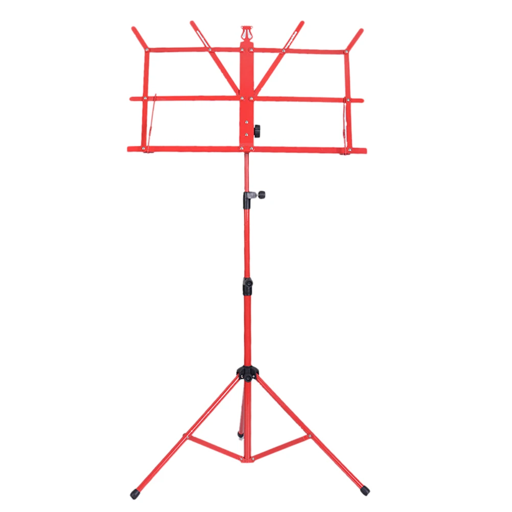 

1pcs Colorful Folding Music Sheet Tripod Stand Metal Music Stand Holder for Carrying Guitar Parts and Accessories