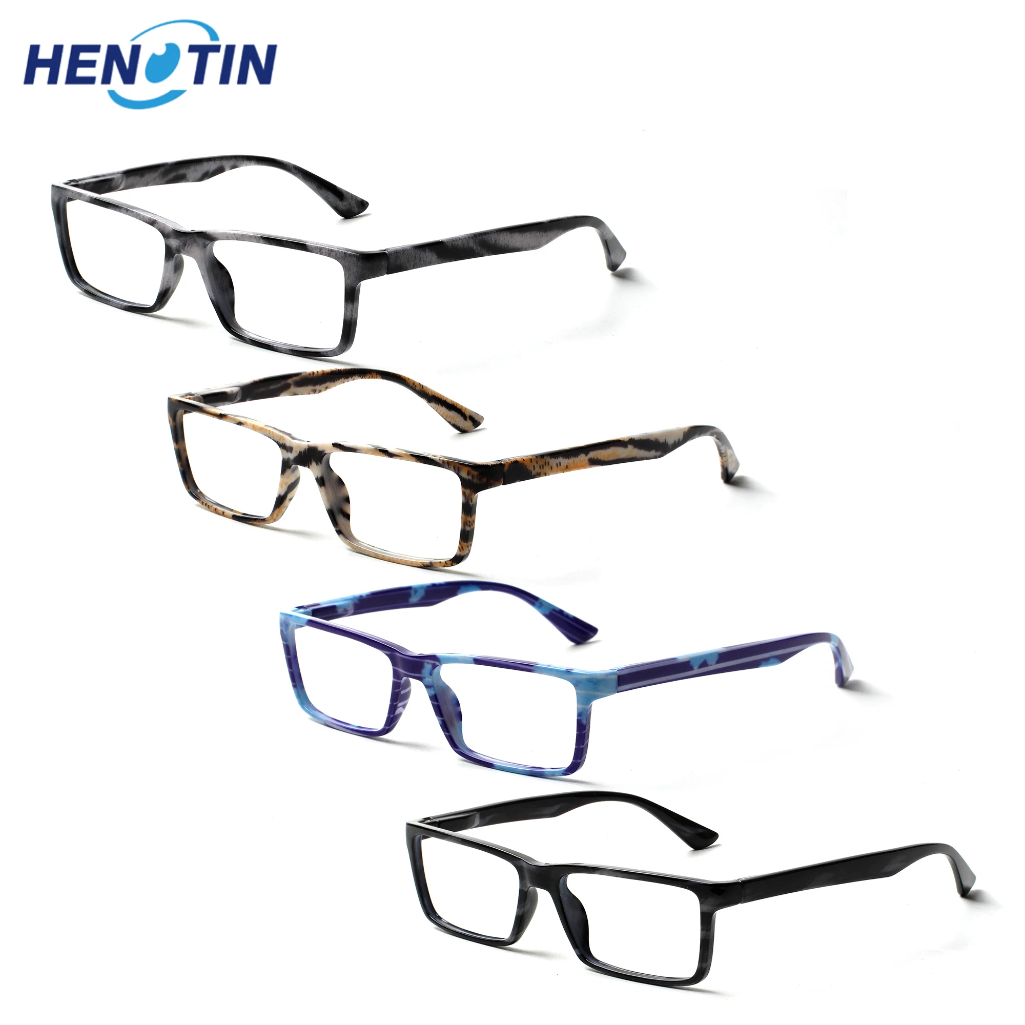 

Henotin Fashion Ladies Reading Glasses Personality Print Flower Frame Spring Hinge Magnifier Eyeglasses Men+2.0+2.5+3.0+3.5