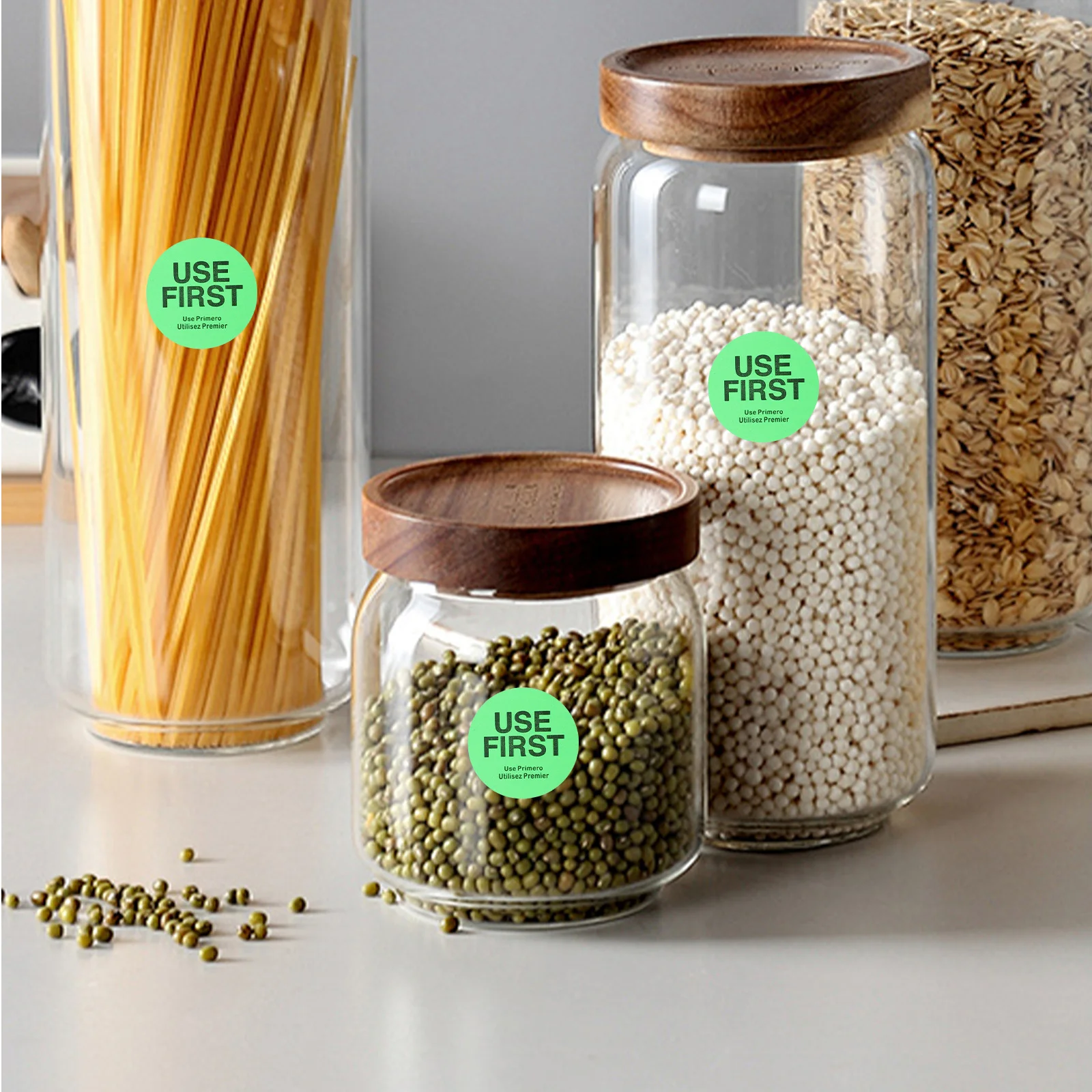 

Этикетка-органайзер для инвентаря, 1 рулон, наклейки с первыми съемными точками, наклейки для общественного питания, светло-зеленый, уменьшает отходы, повышает эффективность