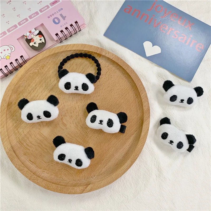 

Party Cartoon Hairgrip Hair Ropes Brooch Pin Hair Clip Girl Elastic Rubber Band Panda Kid Child Hair Ties Hair Accessories
