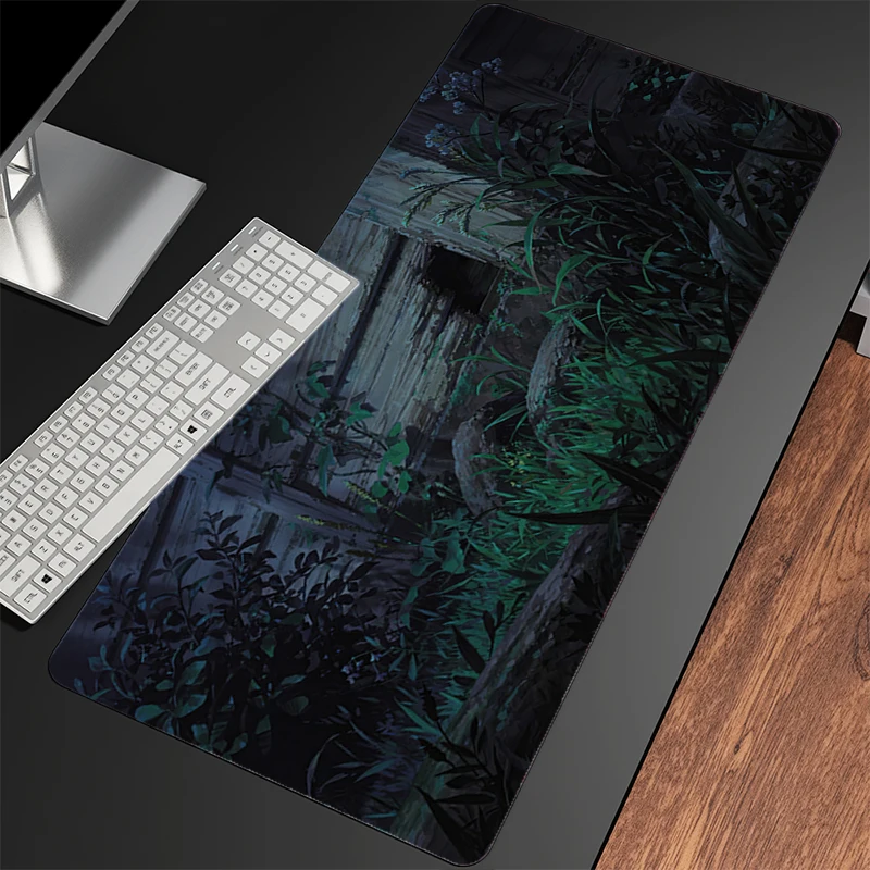 

Коврики для мыши с милым японским аниме-дизайном, коврик для ноутбука, настольный коврик, кавайный коврик с зелеными растениями, подушка для офисного ПК, мягкий коврик для компьютера