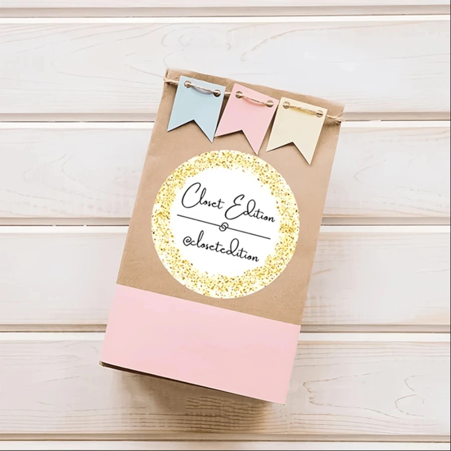 ملصقات دائرية مخصصة مقاس 3-8 سم - شخصية مثالية لحفلات الزفاف وأعياد الميلاد والذكرى السنوية والمدرسة والمناسبات