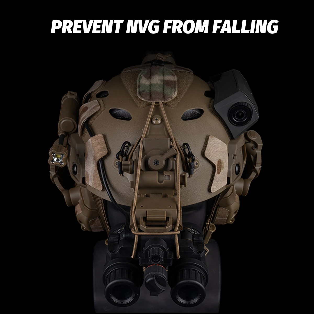 Tactical NVG Reinforcement Lanyard NVG Model L4G24 Bracket Anti-Lost Elastic Rope Set for Cosplay Airsoft CS Paintball Shooting