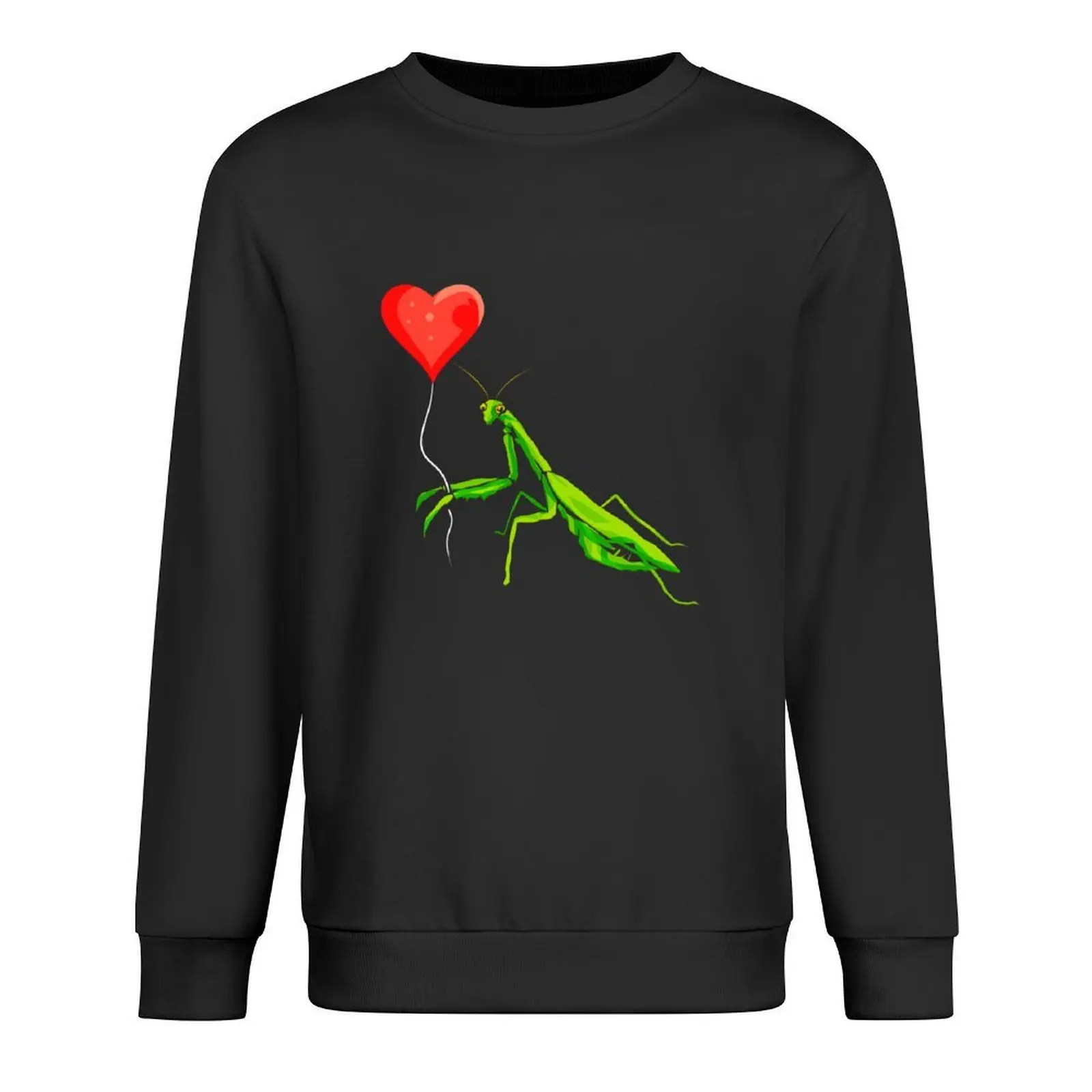 

Praying Mantis Heart Balloon Insect Bug Lover Gift Pullover mens clothing autumn autumn jacket men sweatshirt male