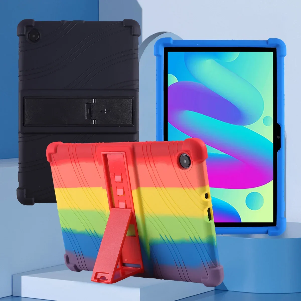 For TCL Tab 10 4G 3 Ram Tablet Case Soft Tab10 FHD 4G  9060G Silicon Protect Shell Tab 10 HD 10L Shockproof Case Tablet Sleeve