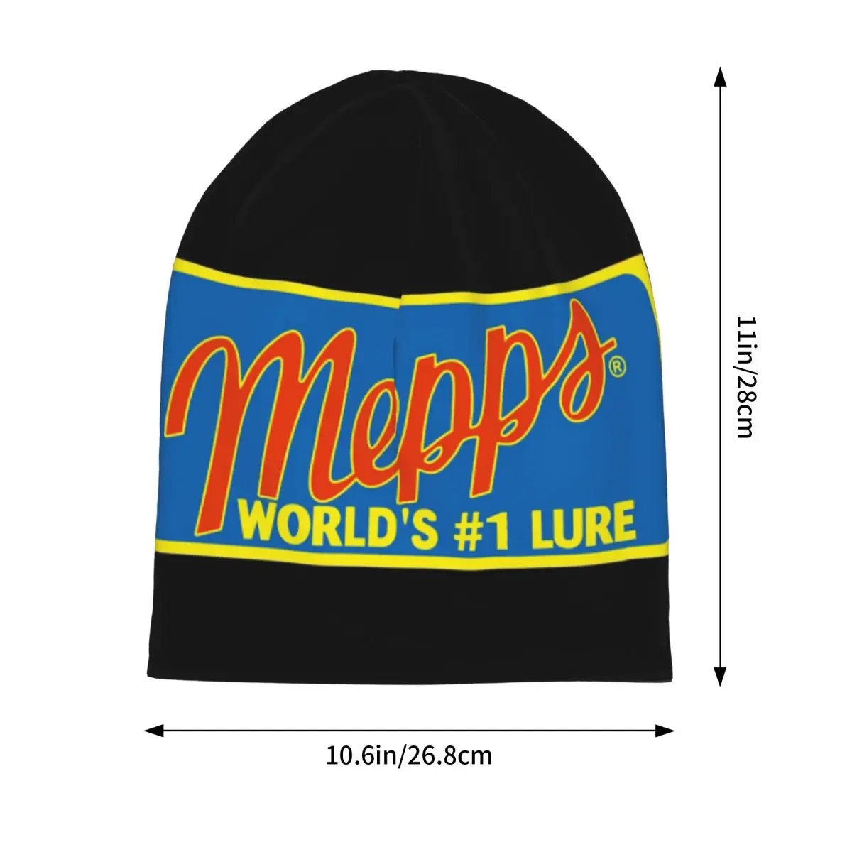 Mepps World's #1 Lure Pocket Warm Knitted Cap Hip Hop Bonnet Hat Autumn Winter Outdoor Beanies Hats for Men Women Adult