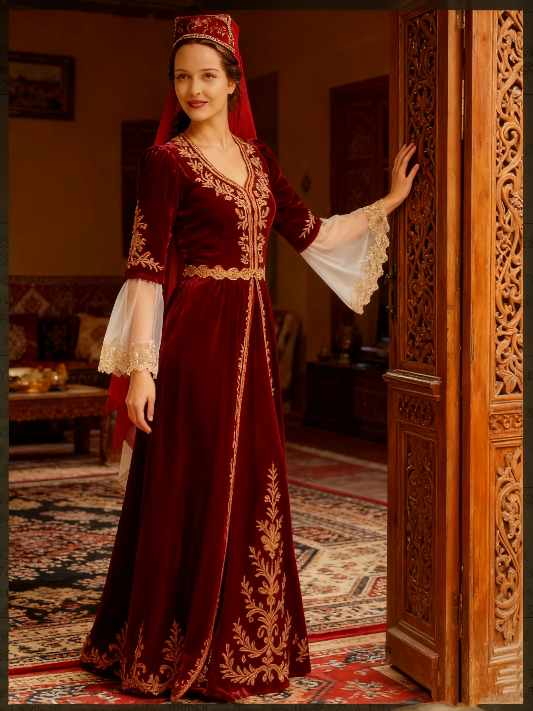 فستان زفاف أحمر باكستاني في الشرق الأوسط مع دانتيل ذهبي عتيق فستان زفاف عربي تركي مخملي 2026 نمط عباية مغربي