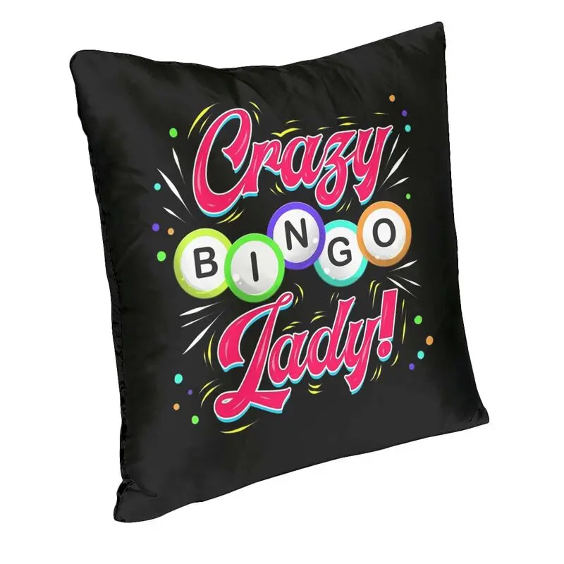 Lucky Game Crazy Bingo Lady Gambling Player Cushion Covers 40x40cm Polyester Throw Pillow Case Sofa Car Pillowcase Decoration