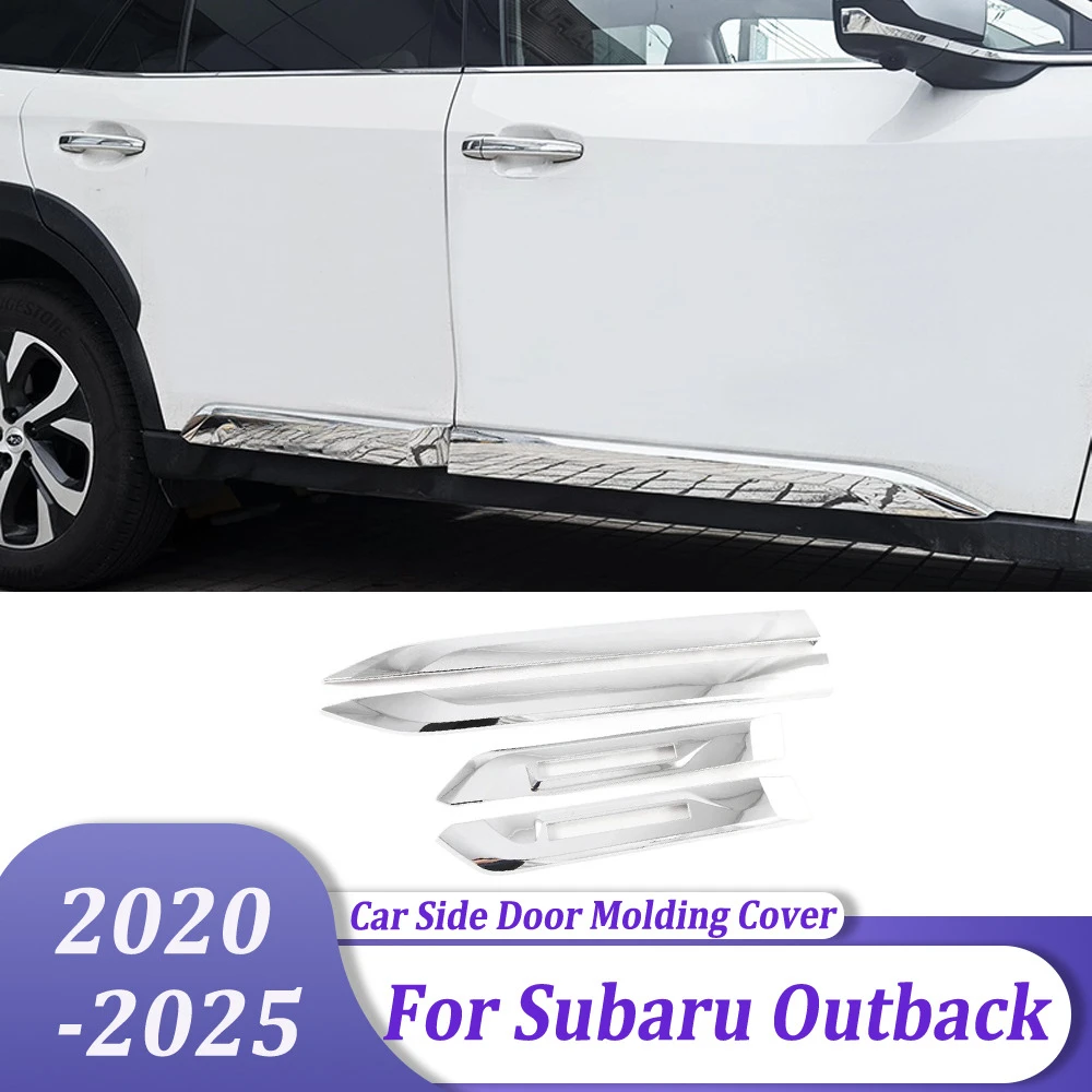 

Для Subaru Outback 2020 2021 2022 2023 2024 2025 хромированная защитная крышка корпуса боковой двери, накладка, внешние аксессуары