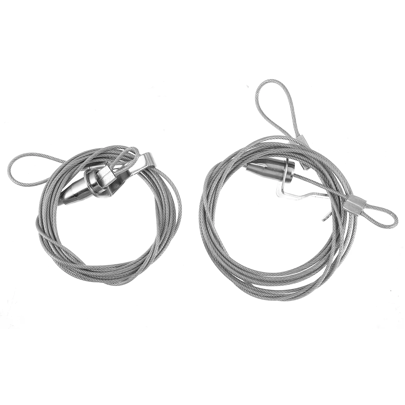 

2pcs 2.4M Curtain Bed Hanger Steel Hanging Rope PVC Coated Wire Lanyard for Curtains Clothes Strong No Drilling Bedroom