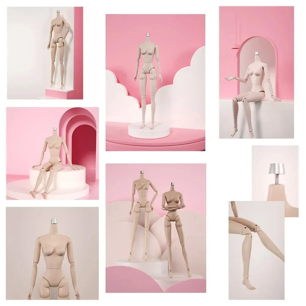 

Birthday Gift Multi Joints 's Body Replacement 26.5cm Height 1/6 Model Body Dress Up White Skin BJD Body Girls Children