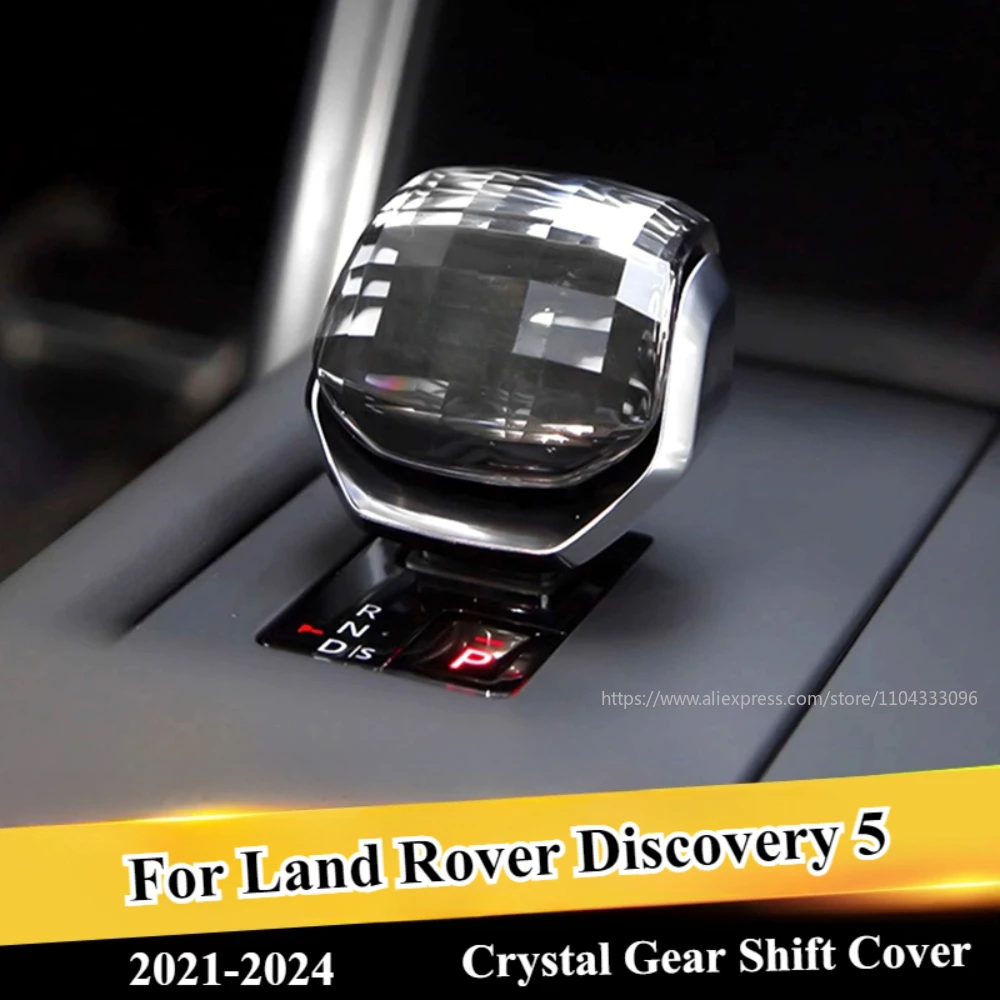 

Crystal Gear Shift Cover For Land Rover Discovery 5 2021-2023 2024 Gear Cover Lever Stick Head LED Light Decorative Cover