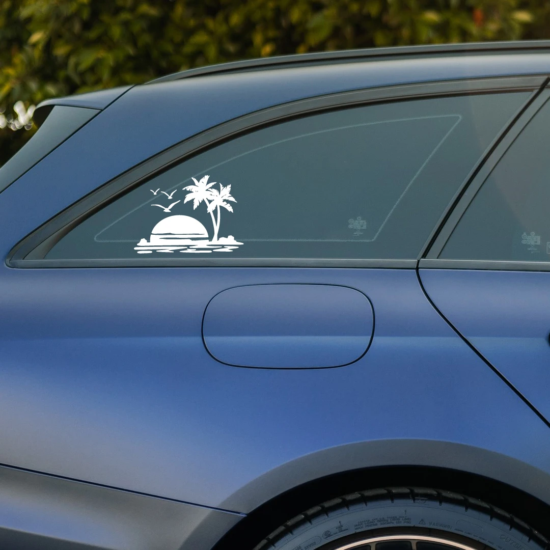 Palm trees SummerCar Sticker decalcomanie per moto accessori per lo Styling dell\'auto adesivo per camion Auto fai-da-te impermeabile e non