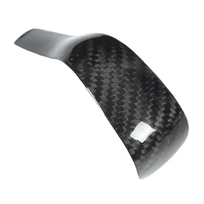Carbon Fiber Gear Shift Knob Cover Bright Black Interior Gear Shift Lever Knob Interior for 958 2011-17