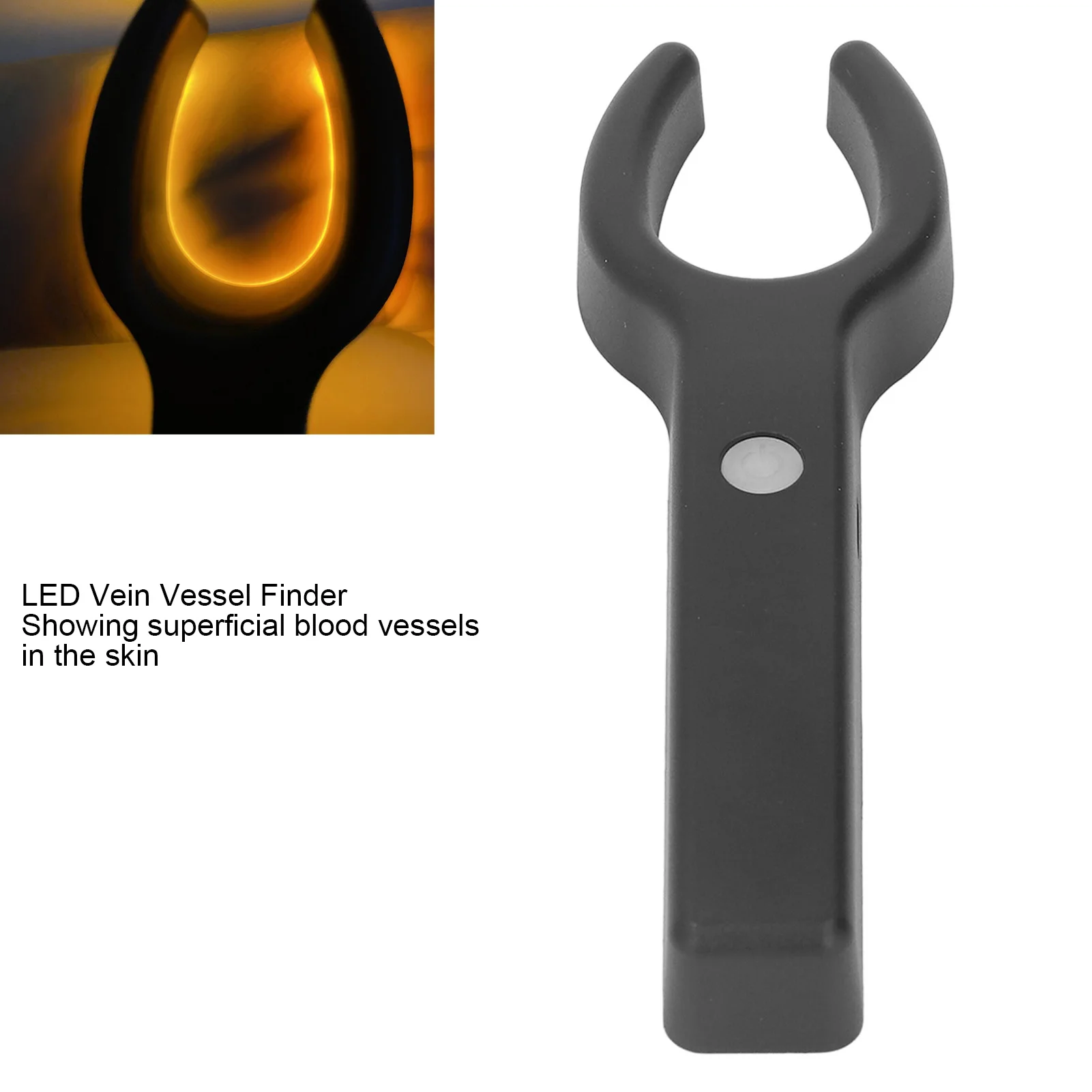 Lampada per la ricerca delle vene a LED portatile Localizzatore per visualizzatore di vene per infusione ricaricabile tramite USB Luce gialla