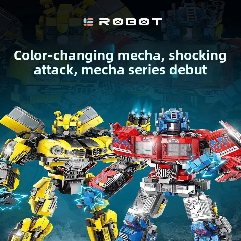 Compatible with Lego Bricks, Transformers, Bumblebee, Optimus Prime, Mecha, Autobots and Boys, Difficult To Assemble.