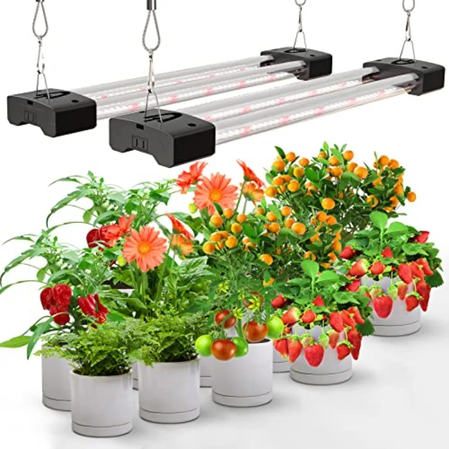 

LED Grow Lights 16W Full Spectrum Integrated Growing Lamp Lighting Fixtures with High PPFD for Greenhouse Hydroponic Indoor Pla