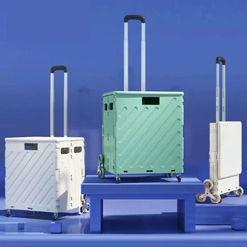 מטען טרולי ברש קל מוברש קל משקל עגלת קניות טיפוס במדרגות בית...