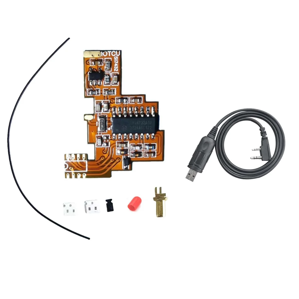 Si4732 Module Fpc Modificatie + Usb Programmeerkabel Voor Quansheng K5 K6 Hf Kortegolfontvangst/Dual Antenne-Oplossing