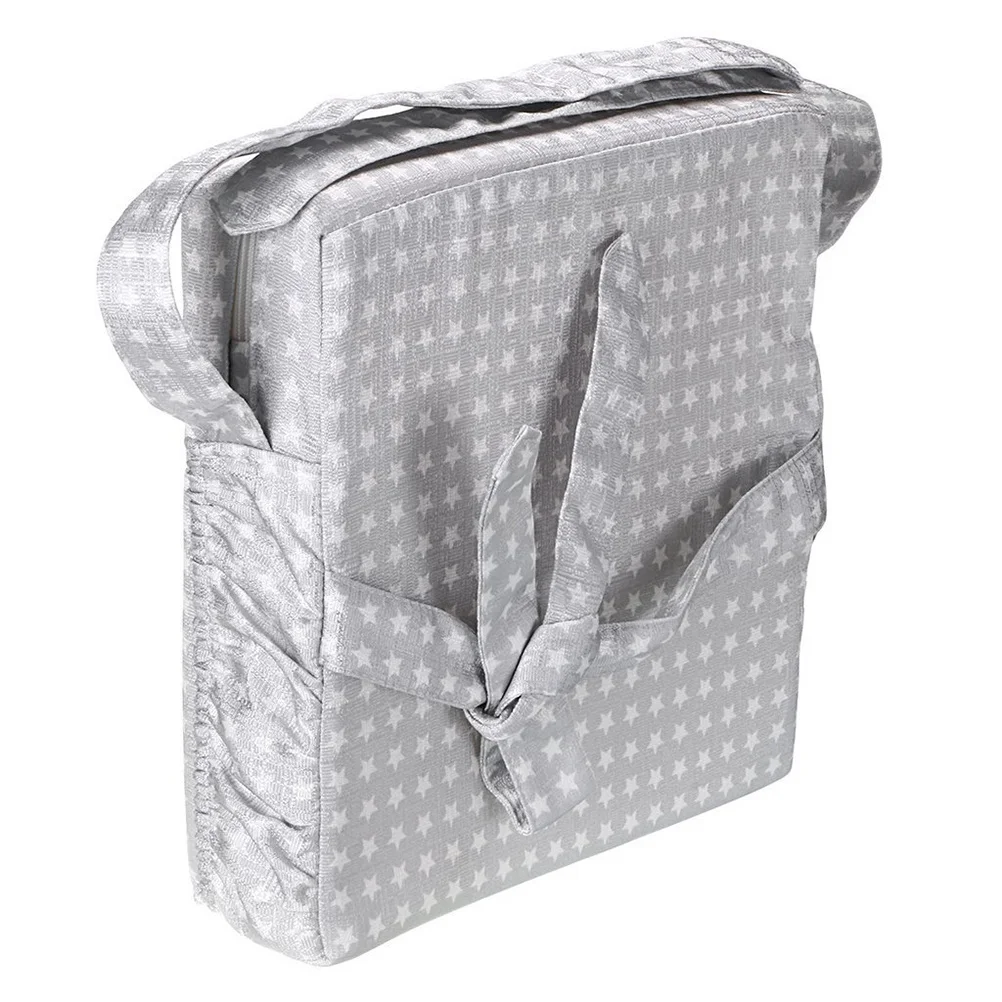 

Star Pattern Kids Chair Heightening Cushion Durable Adjustable Seat Pad Dining Cushion Baby Infant Home Silver