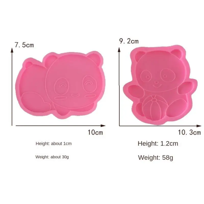 1~10PCS Chocolate Mould Multifunctional Panda Shape Pulling Resistant Food-grade Silica Gel Soft And Tough Baking Tools