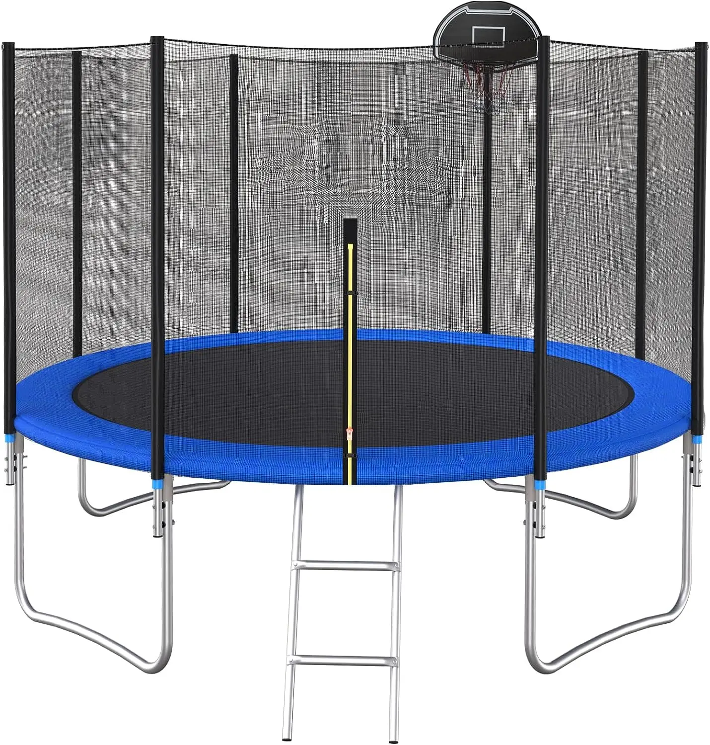 

12FT Trampoline with Safety Enclosure Net for Kids and Adults Outdoor Fitness PVC Spring Cover Padding Exercise Trampoline