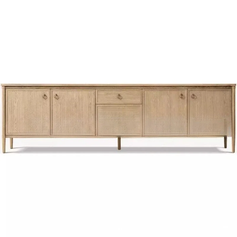 

Тумба под телевизор из массива дерева для гостиной, мебель для вилл, клубов, гостевых домов, дизайн для внешней торговли, практичный дизайн.