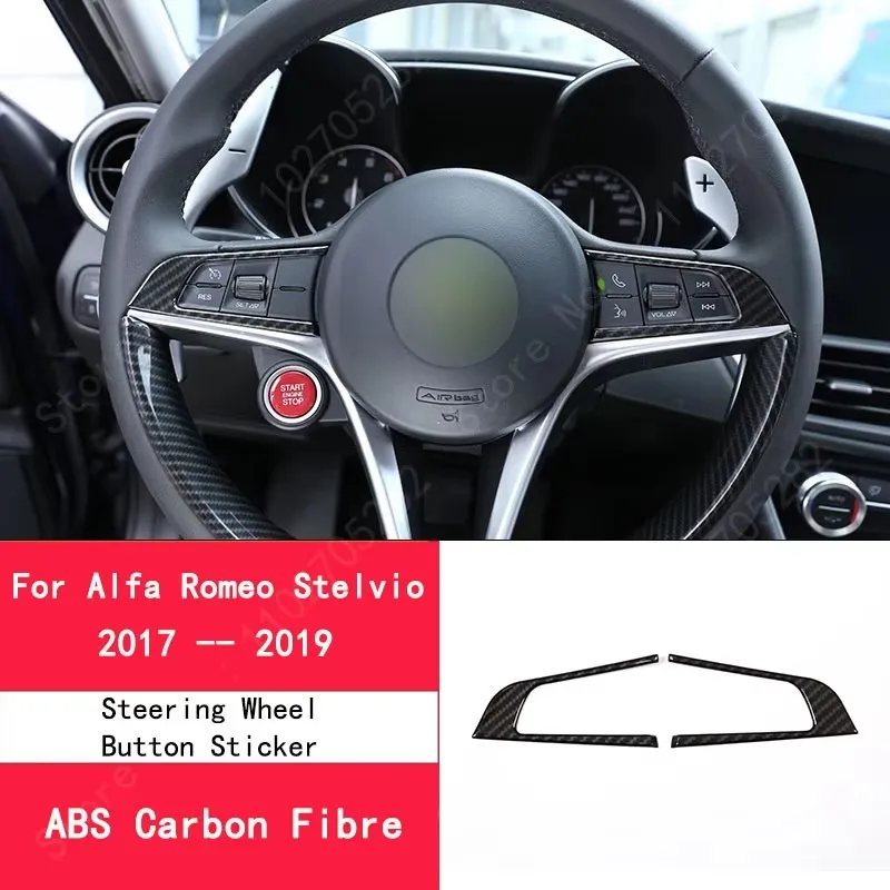 Abs Koolstofvezel Voor Alfa Romeo Stelvio 2017-2020 Auto-interieur Trim Sticker Accessoires Auto Modificatie Auto Styling