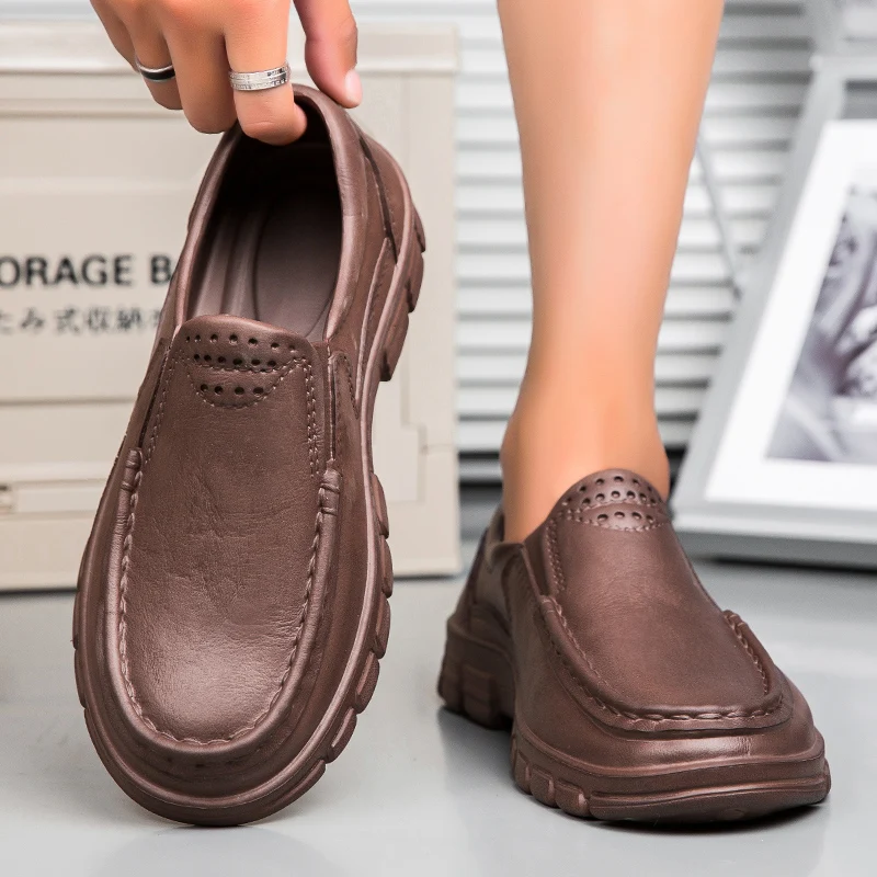 Chef shoes four season plus size men\'s anti slip oil resistant waterproof light comfort breathable Hotel kitchen work EVA shoes