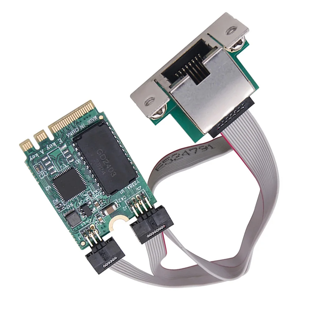 M.2 Key A + E 2,5G Gigabit Ethernet tarjeta Lan de red RTL8125B Chipset accesorios para herramienta de medición de prueba accesorio