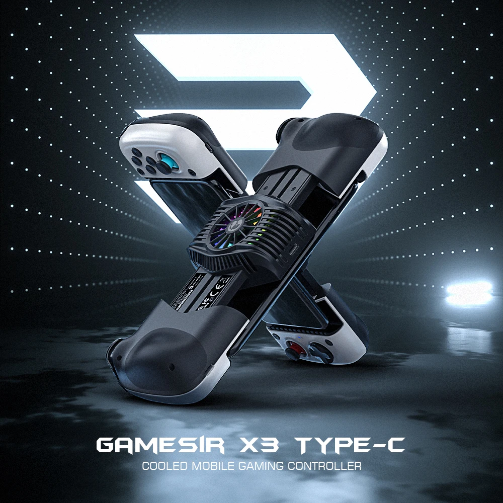 GameSir X3ประเภท C Gamepad Android สมาร์ทโฟนคอนโทรลเลอร์พัดลมทำความเย็นสำหรับ Cloud Gaming Xbox เกม Pass, STADIA,XCloud,Luna