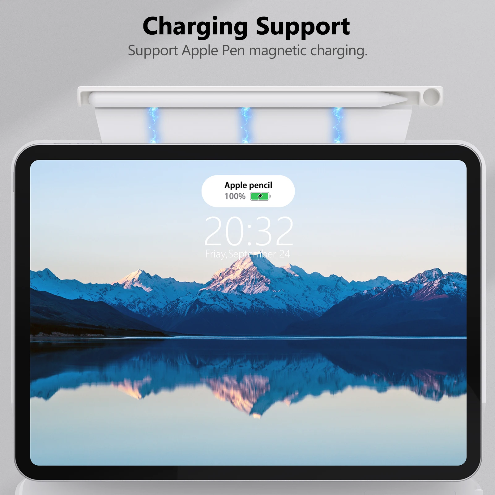 Smart Magic Keyboard Folio for Apple & GOOJODOQ Magic Keyboard Magnetic Smart Folio for Apple Pencil 1 2 Holder