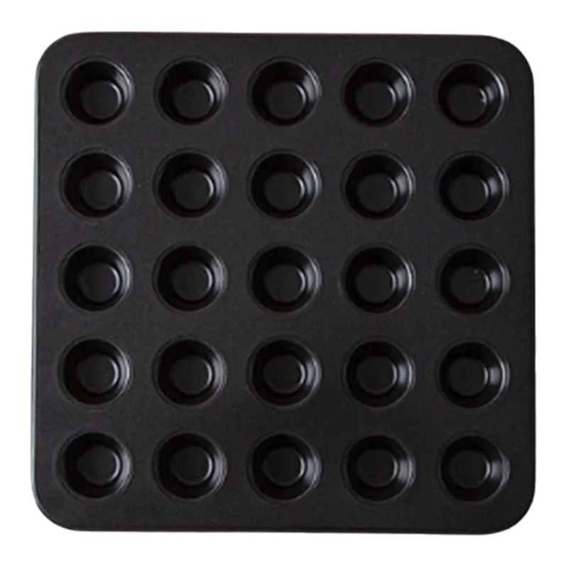 A74G-премиум, 25 чашек, антипригарная круглая форма для торта, противень для мини-маффинов, предметы первой необходимости для выпечки