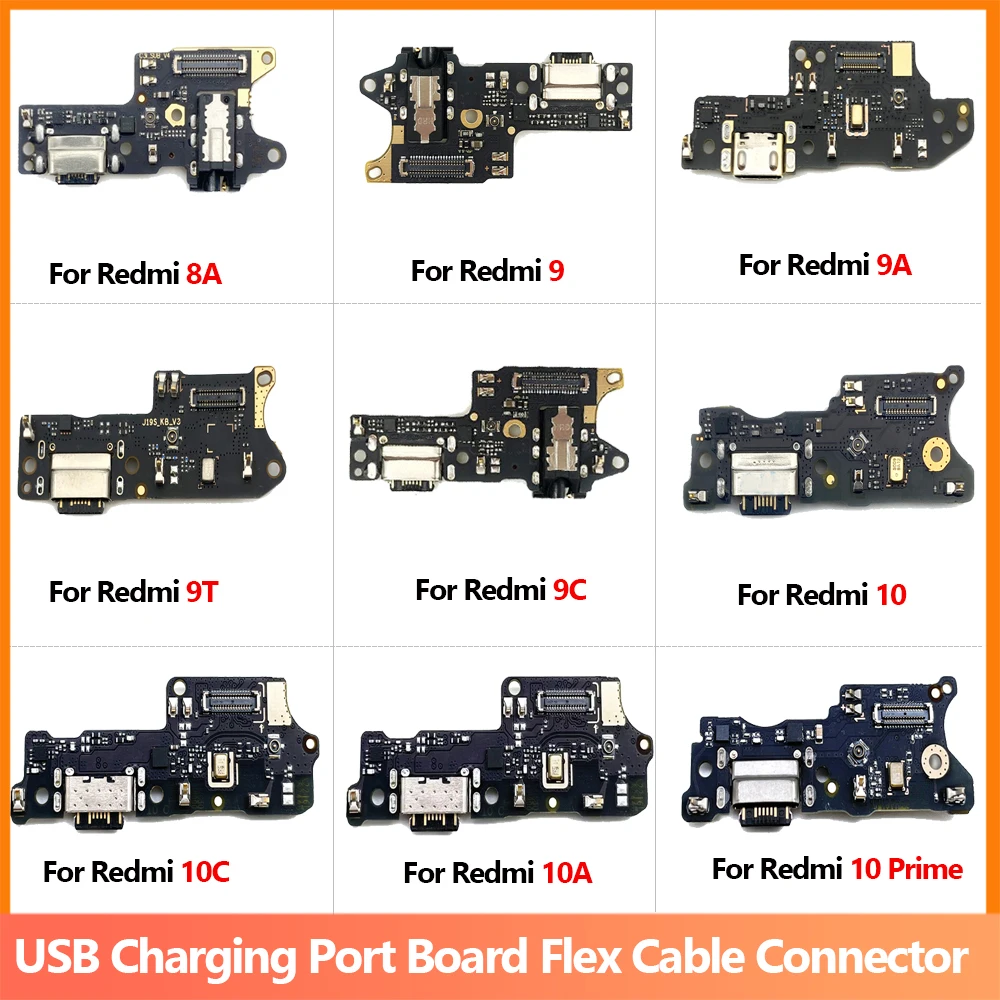 

Копия с IC, новая плата USB-порта для зарядки, разъем для гибкого кабеля, детали для Xiaomi Redmi 9 9C 9A 9T 10C 10A 10 Prime микрофона