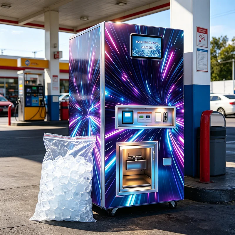 Customized Reverse Osmosis Water Treatment Large Output 450KG Automatic Packaging Ice Bag Ice Making and Selling Machine