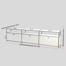 Storage Cabinet Sideboard Haller Cabinet Storage Shelf Modular Furniture Stainless Steel Metal Board Living Room Cabinet DIY - AliExpress 