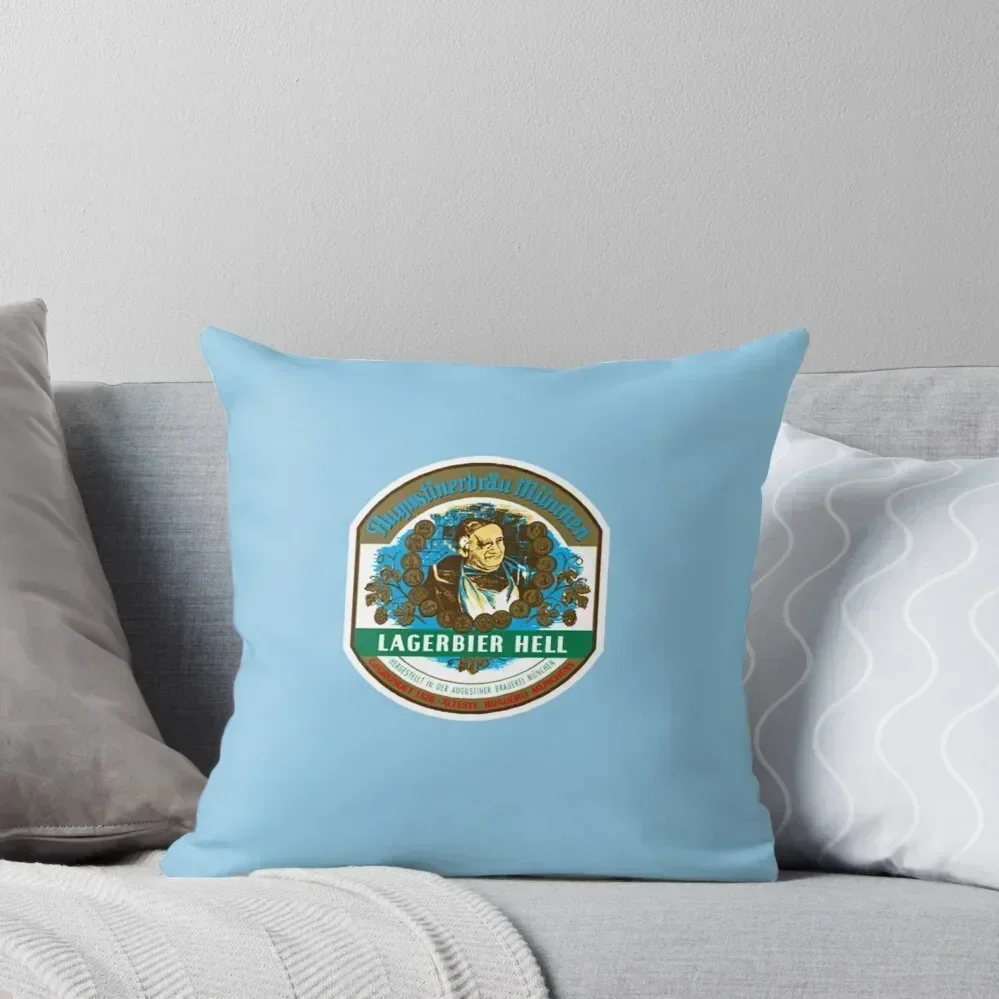 

Augustiner Hell beer Essential T-Shirt Throw Pillow Decorative Cushions Anime pillow