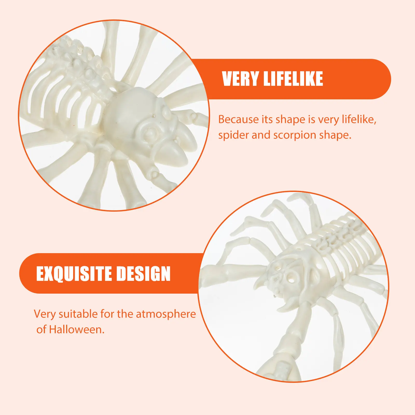 

1Set Lifelike Spider Scorpion Halloween Decorations Party Trick Props for Haunted House Festival Stage Show Scary Festive