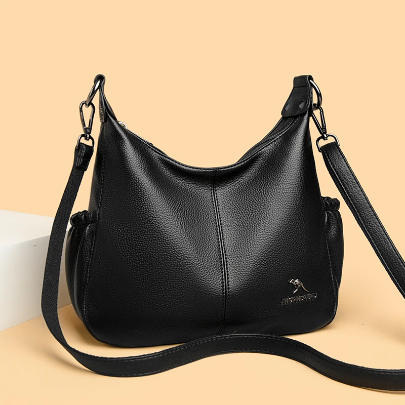 

Роскошные сумки, женские сумки, дизайнерские высококачественные кожаные сумки на ремне для женщин, 2025 г., повседневные однотонные сумки и сумки Sac