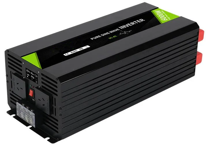 6000W Pure Sine Wave Inverter 60V 24V 12V DC To 110V AC 230Vac 4 Outlets Inverter With Remote Controller For Truck RV Home