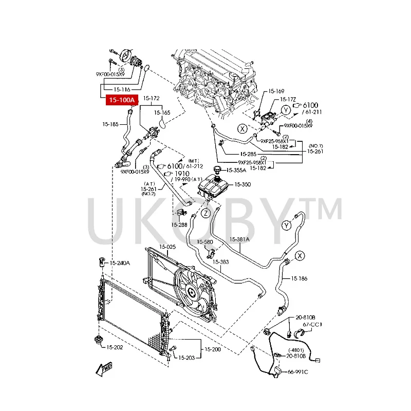 L32715100 L32715100A Suitable for Ma zd a 2 Engine water pump housing