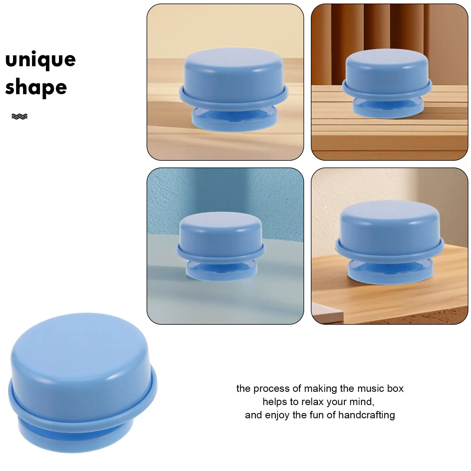 DIY Music Box Rotating Base Plastic Assembly Kit Rotatable Platform Replacement Parts Craft Supplies