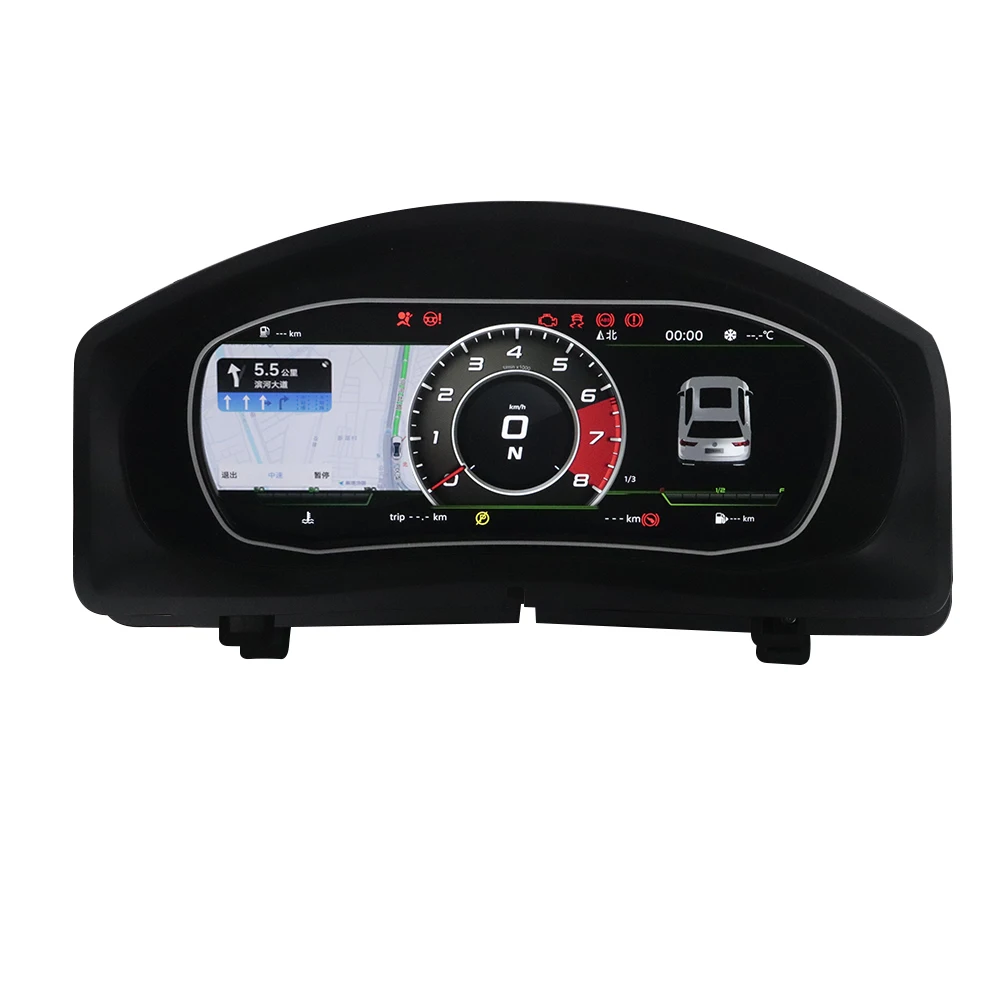 

The Lastest Digital Dashboard Panel For Volkswage VW Tiguan 2010-2016 Virtual Instrument Cluster Cockpit LCD Speedometer Carplay