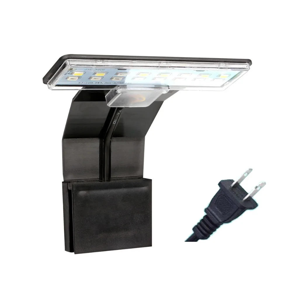 

Waterproof Fish Tank Light High Brightness Energy-Saving Aquarium LED Light Adjustable Super Slim Clamp Light