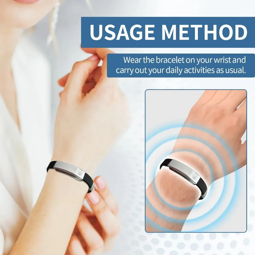 Diabetes Treatment Blood Glucose Regulator Ring Promote Blood Circulation Relieve Body Fatigue Ions Bracelet