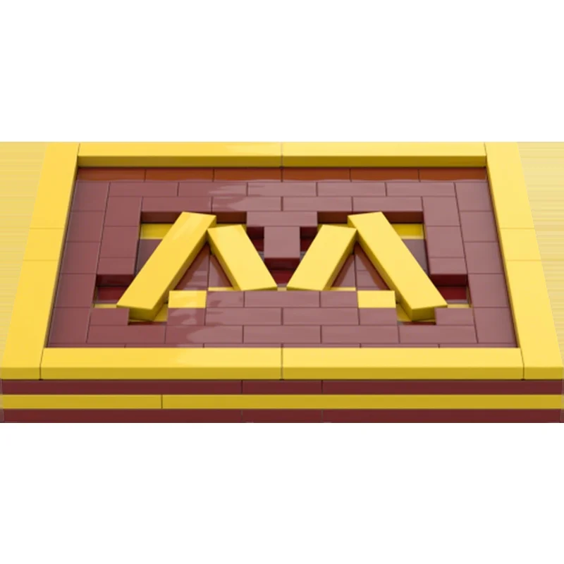 135pcs MOC Gear Houseware University Minnesota Coaster Model Building Blocks Architecture Toy Kids Christmas Gift Brick