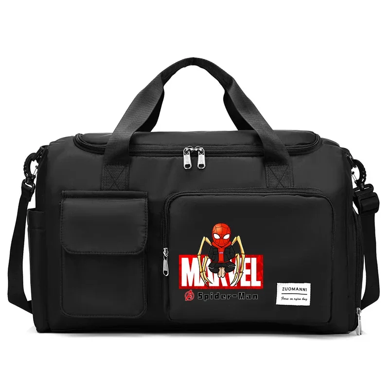 Spiderman Men Women Carry on Travel Bag Gym Weekend Duffle Bag with Shoe Compartment Sport Fitness Hand Case Marvel Disney Gifts